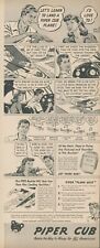 1944 Piper Cub Hawley Turner 3 Point Landing Lesson Quiz Vintage Print Ad L22 picture