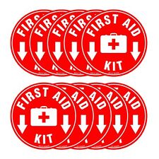 First Aid Kit Sign Sticker Red | 4.5
