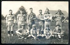 CREDITON Ontario 1910s Baseball Team Sport. Real Photo Postcard picture