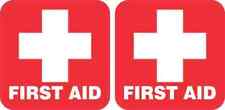 2in x 2in First Aid Magnets Car Truck Vehicle Magnetic Sign picture
