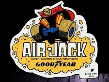 GOOD YEAR Air Jack Shocks - Original Vintage 1970's Racing Decal/Sticker picture
