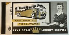 Bus Continental Trailways Ticket 1961 Houston Tx Dallas Bus Service Passenger picture