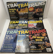 Trains: The Magazine of Railroading 2004-05 - Lot of (9) Lavishly Illustrated picture
