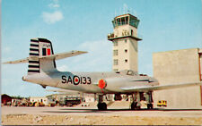 North Bay Ontario Interceptor Jet Airplane RCAF Station Unused Postcard G67 picture