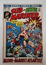 Sub-Mariner Volume 1 #56 December 1972 Atlantis Mon Amour Marvel Comic Book picture