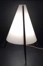 REPAIRED Space Age Hans-Agne Jakobsson TRIPOD Teak Plexi Table Lamp Markayrd MCM picture