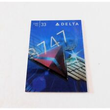 Delta Air Lines Boeing 747 Aircraft 2015 Holographic Pilot Collector Card #33 picture