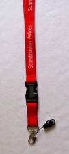 Scandinavian Airlines Red LANYARD Pass sas  Denmark, Norway, Sweden Aircraft New picture