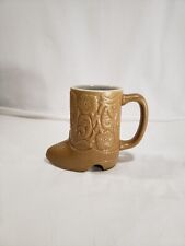 Mug Ceramarte Brazil Western Cowboy Boot Coffee Tea picture