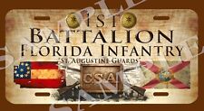 1st Battalion Florida Infantry American Civil War Themed vehicle license plate picture