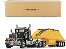 Peterbilt 367 Day Cab and Bottom Dump Trailer and 1/50 Diecast Model picture