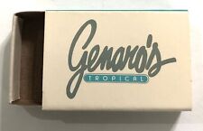 Vintage Empty Matchbook Box Cover Genaro’s Tropical Restaurant Dallas, TX    C picture