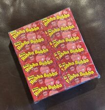 RARE HUBBA BUBBA RASPBERRY Bubble Gum UNOPENED DISPLAY BOX VINTAGE 1980's NOS picture