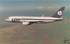 LOT POLISH AIRLINES BOEING 767-200  ER AIRLINE ISSUED POSTCARD picture