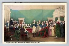 Washington DC-Painting Of Resignation Of General Washington, Vintage Postcard picture