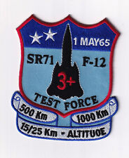 Lockheed Martin® SR-71 F-12 Test Force, 1 May 1965, 4 inch, Sew On, Officially picture