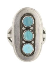 Vintage Navajo Kingman Turquoise Ring picture