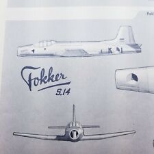 Fokker S.14 Print Ad Scratch Build Diy Rc Plane Model Ideas Template Diagram picture