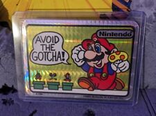 Vintage 1990 Super Mario Bros Prism Sticker  Prismatic RARE NOS Sticker Card E picture