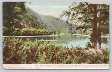 Vtg Post Card Up The Delaware From Indian Ladder Bluff Del. Water Gap, Pa. G342 picture