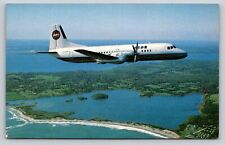 Nihon YS11 Two Engine Propeller Plane Flying PBA Airlines Postcard  Aircraft picture