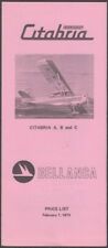 Bellanca Citabria Champion A B & C private plane price list 1973 picture