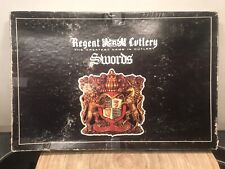 Regent Cutlery Swords Six Piece Set Lightening Edge Stainless Hardwood Handles picture