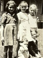 Y2 Photograph Artistic 1940's Group Portrait Of Girls Friends picture