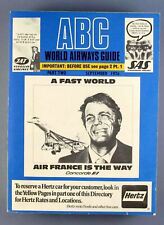 ABC WORLD AIRWAYS GUIDE SEPTEMBER 1976 AIRLINE TIMETABLE BLUE BOOK CONCORDE SAS picture