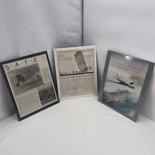 3 1929 OLD MAGAZINE PRINT ADS, SAFEWAY AIR LINES, HAVILLAND COMET AIRCRAFT picture