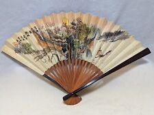 CAAC Airlines 1980s Peoples Aviation Company of China Vintage Handheld Fan picture