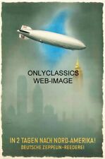 1938 GRAF ZEPPLIN 11X17 POSTER GERMANY DIRIGIBLE AVIATION AIRSHIP NEW YORK CITY picture
