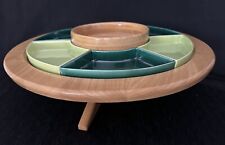Strathaus Vintage 1950’s MCM Lazy Susan Appetizer Set. Made In The USA Pre-owned picture