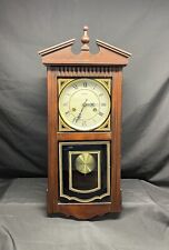 Vintage Waltham Wall Clock 31 Day Chime With Key China Made Working SEE PICTURES picture