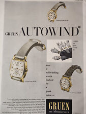 1948 Original Esquire Art Ad Advertisement Gruen Watches The Classics Club Books picture