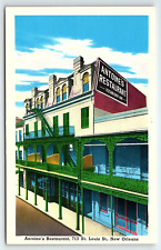 1950s NEW ORLEANS LA ANTOINE'S RESTAURANT FRENCH VIEUX CARRE POSTCARD P2079 picture