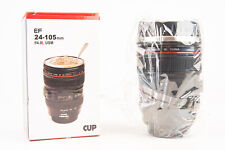 Canon EF 24-105mm f/4 L Lens Stainless Steel Thermo Coffee Cup/Mug NOS MINT V11 picture