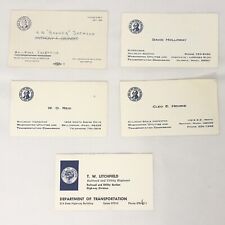 Vintage 1960s Washington Oregon railroad inspection and oversight business cards picture