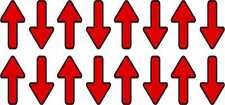 0.5in x 1in Red Arrow Vinyl Stickers Car Truck Vehicle Bumper Decal picture