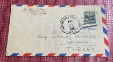 KOREAN WAR MILITARY POST Mark to TURKEY 21/May/1953  Air Force postal Service 25 picture