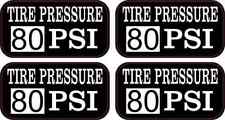 2in x 1in Tire Pressure 80 PSI Stickers Car Truck Vehicle Bumper Decal picture