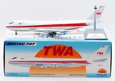 Inflight 1:200 TWA TRANS WORLD Boeing B747-200 Diecast Aircraft Jet Model N93117 picture