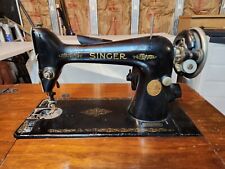 EARLY Model 99 Singer Antique Sewing Machine Table Black & Gold AD009682 picture