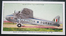SAVOIA MARCHETTI S74  Ala Littoria  Vintage 1930's Aviation Card  MB23MS picture