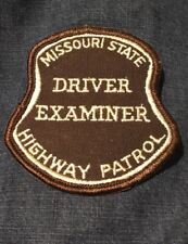 21014 Vintage MISSOURI STATE POLICE HIGHWAY PATROL DRIVER EXAMINER PATCH picture