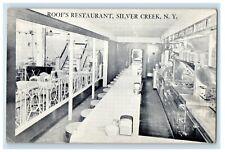 c1940s Roof's Restaurant Interior View Silver Creek New York NY Vintage Postcard picture