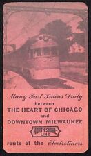 1946 Chicago North Shore & Milwaukee Railroad Pocket Calendar picture