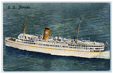 1961 S.S. Florida Nassau Cruise P&O Steamship Co. Miami Florida Postcard picture