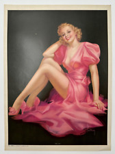 The Pink Lady, Vintage Pearl Frush 1940s Pin-Up Poster, Leggy Lithe Blonde picture