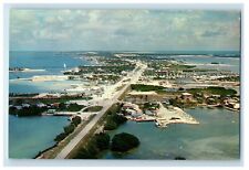 1962 Air View Of Marathon Key West Florida FL Posted Vintage Postcard picture
